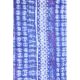 Cheche Coton Tie&Dye Floute Vertical Bleu foncé