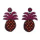 Boucle D'Oreille Ananas Brode