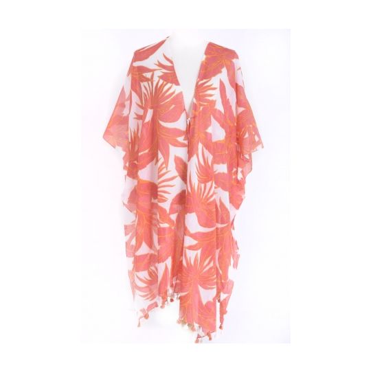 Kimono coton feuille de bananier