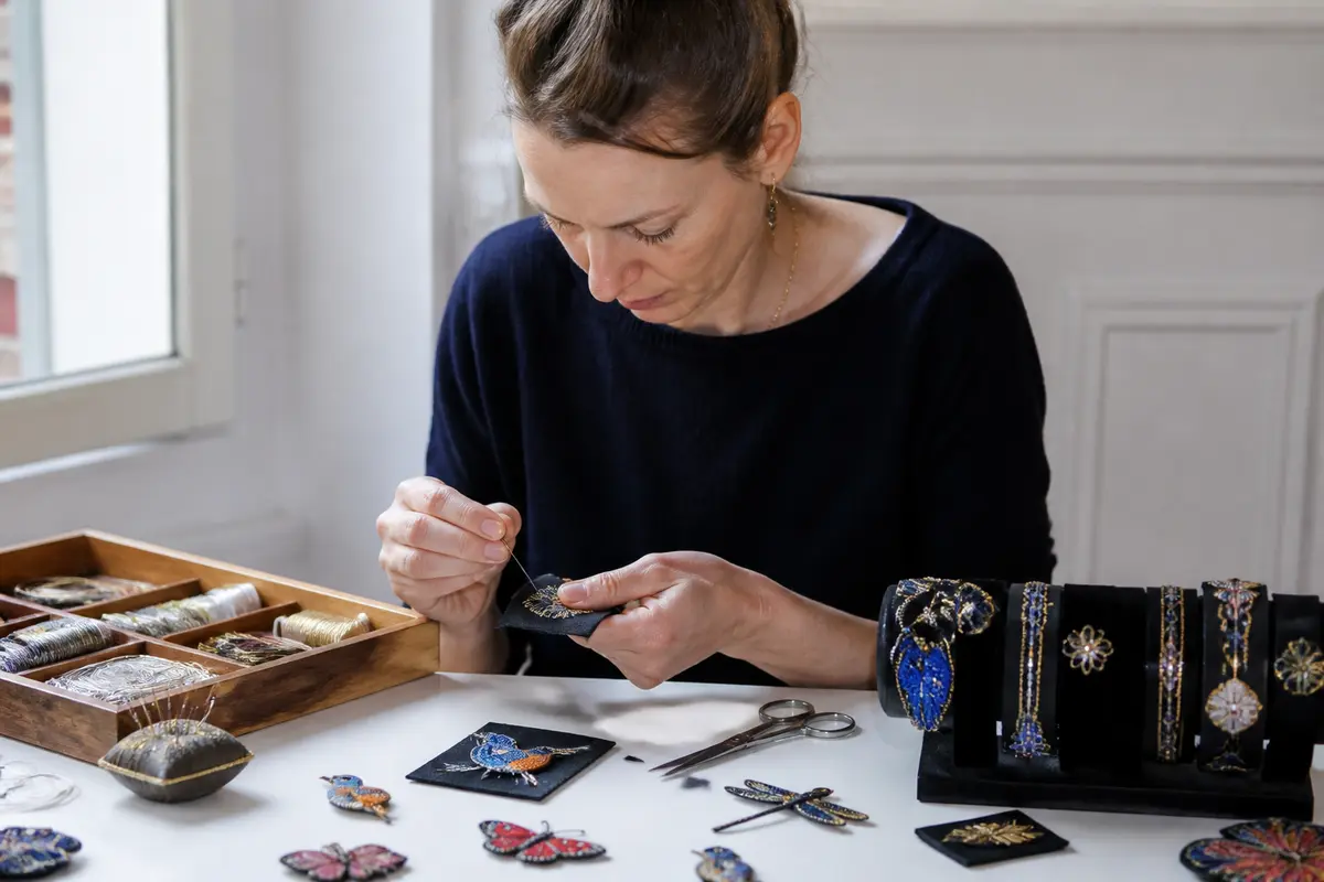 Macon&Lesquoy : broches brodées, bijoux et idées cadeaux